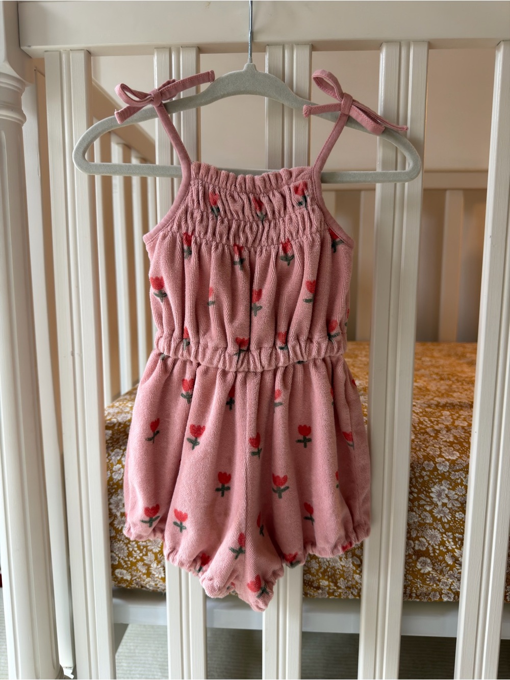 Emile et Ida Pink Tulip Romper/Playsuit